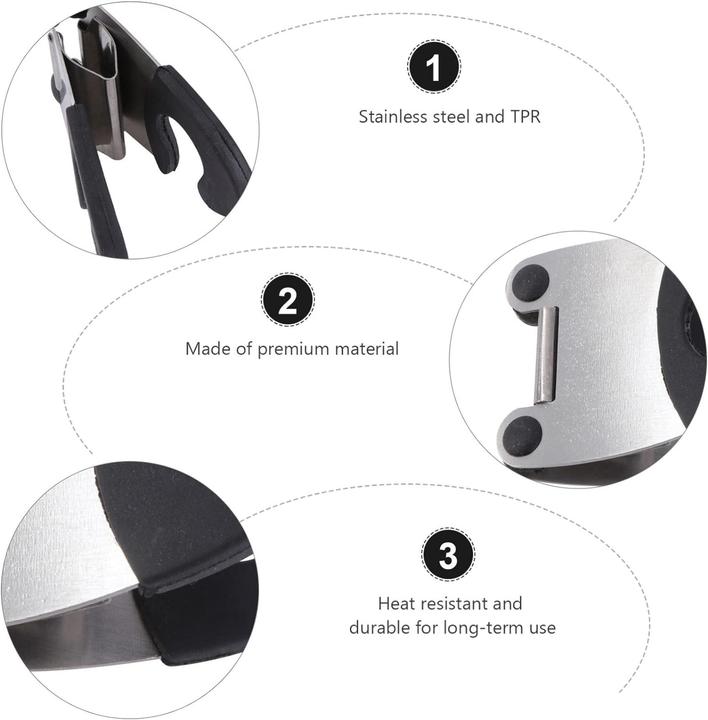 Actual product image ASMI Stainless steel silicone pot and wooden spoon holder