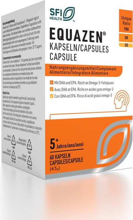 Nährwerte und Zutaten Equazen IQ Kapsel (60 Stück, Kapseln, 70 g)