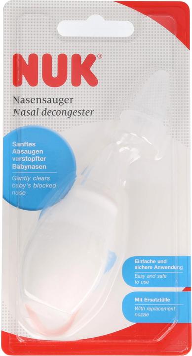 NUK Nasensauger, zum sanften und sicheren Absaugen verschnupfter Babynasen
