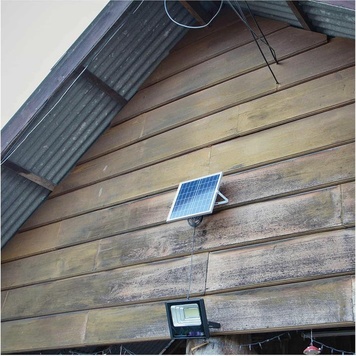 Image du produit V-TAC VT-94008 - Projecteur à LED avec panneau solaire 16 W 6000 K (16 W, 2.80 kg)