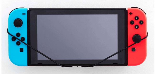 Actual product image Floating Grip Nintendo Switch Console wall mount by, Black (Switch)