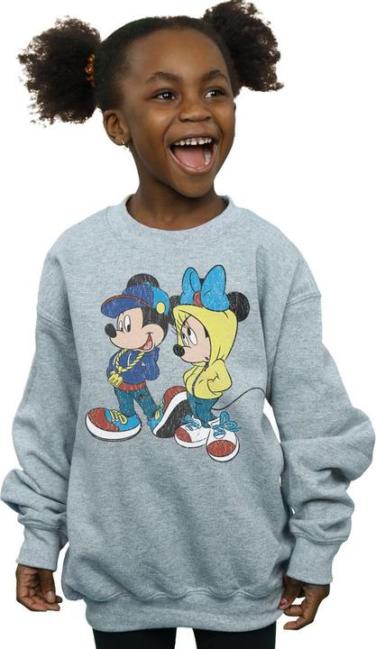 Actual product image Disney Girls Mickey And Minnie Mouse Pose Sweatshirt (128)