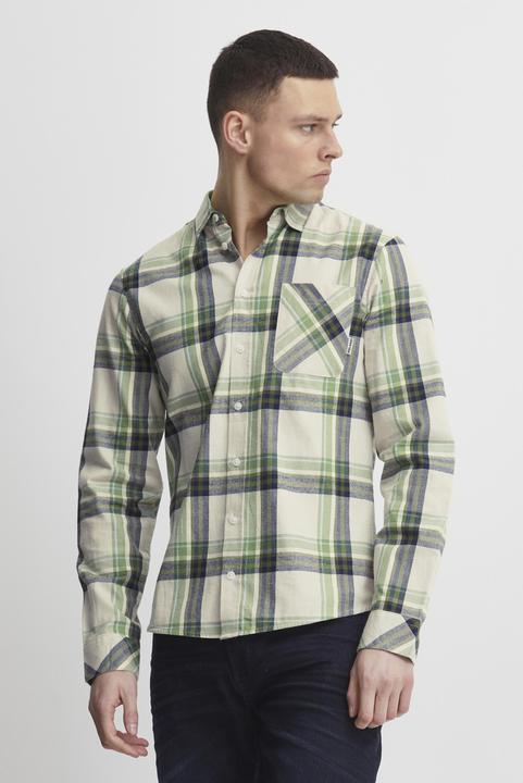 Actual product image Blend Long sleeve plaid shirt with pocket (XL)