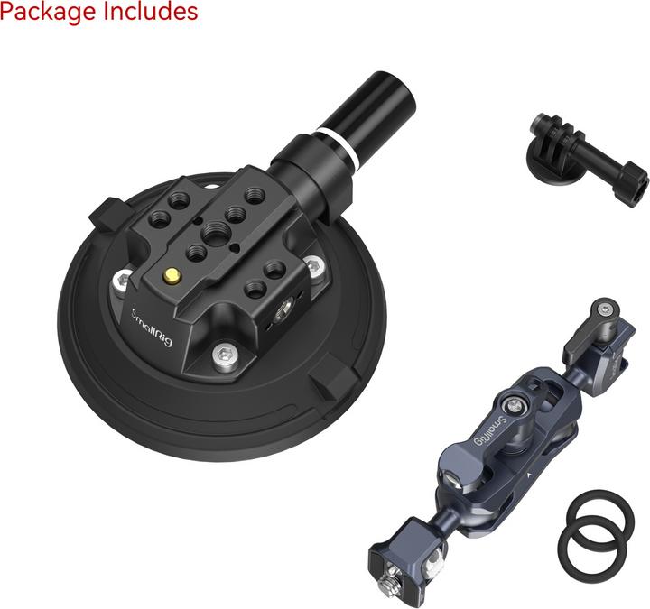 Immagine prodotto SmallRig 4236 Kit di montaggio per telecamera a ventosa da 4" per riprese su veicolo (Vari)