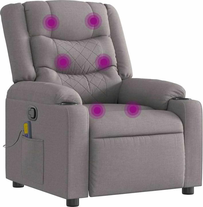 Produktbild VidaXL Massagesessel Taupe Stoff