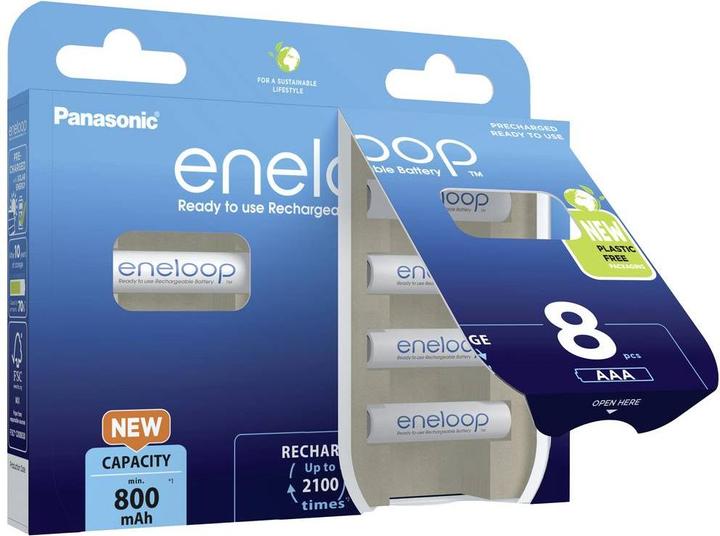 Produktbild Panasonic Eneloop (8 Stk., AAA, 800 mAh)