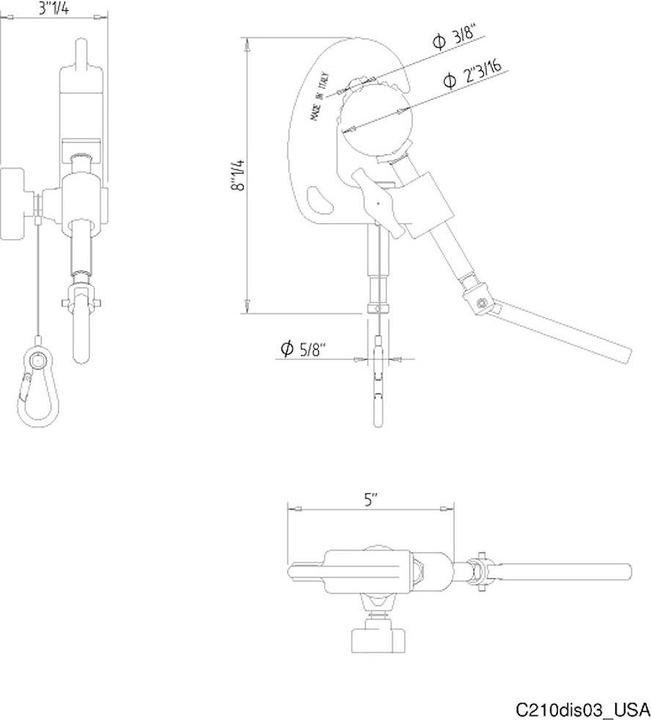 Nährwerte und Zutaten Avenger Baby Pipe Clamp (Stativhalterung)