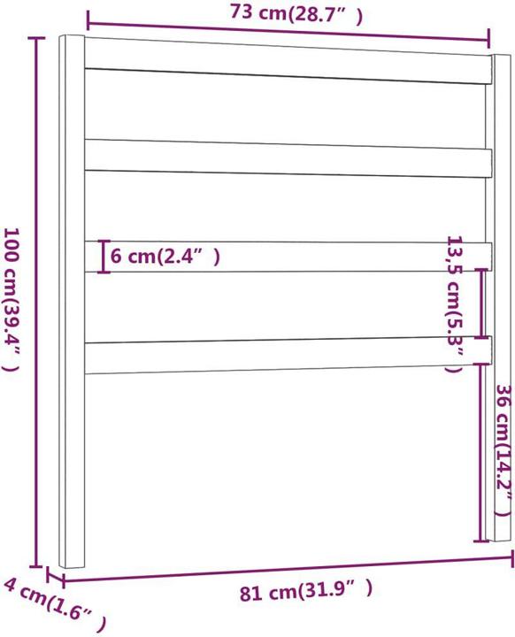 Immagine prodotto VidaXL Batsheva (81 x 4 x 100 cm)