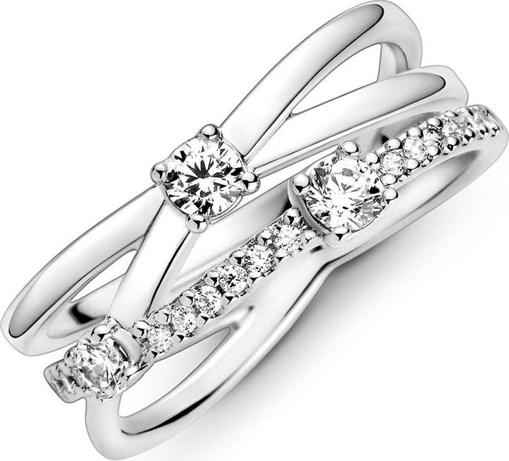 Produktbild Pandora Funkelnder Dreifach Ring (60, 925 Silber)