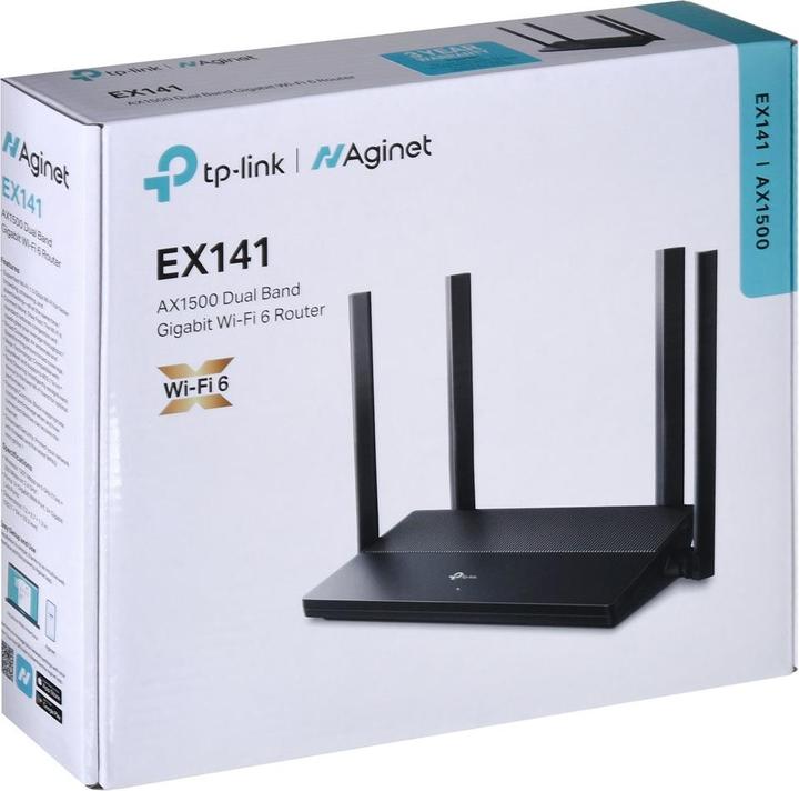 Immagine prodotto TP-Link Router EX141 Wi Fi AX1500 1WAN 3LAN