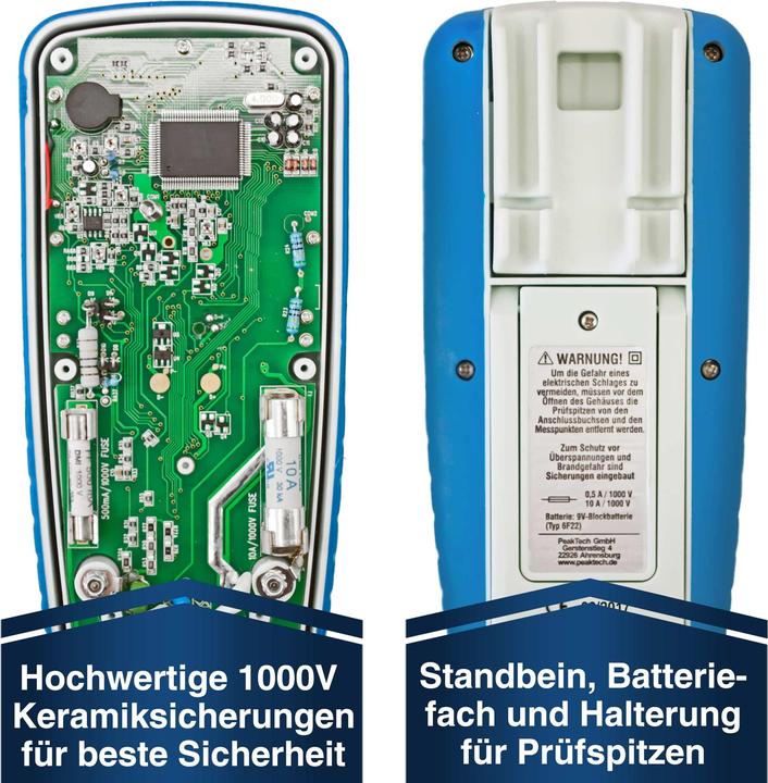 Actual product image Peaktech P 3360 True RMS digital multimeter (CAT III 1000V, CAT IV 600V)