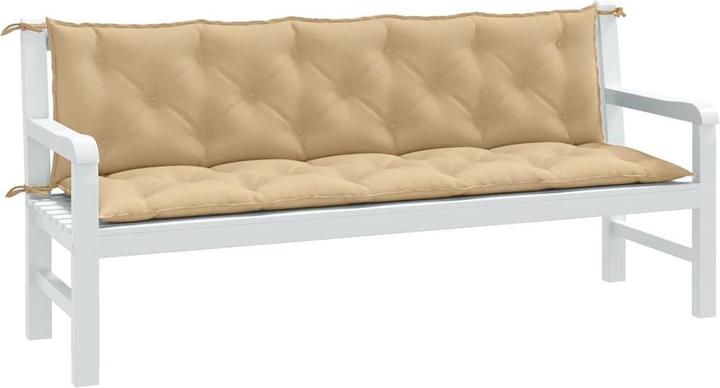 Image du produit VidaXL Coussins de banc de jardin 2 pcs. tissu (180 x 50 x 7 cm)