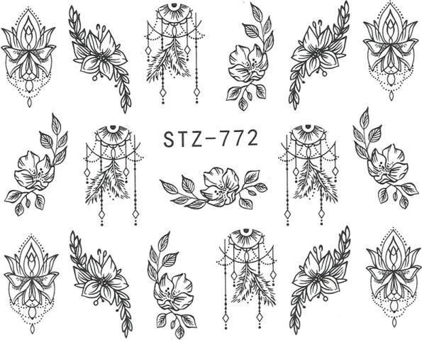 Immagine prodotto Nagellack24 Nail Art Sticker Wassertransfer 772 (Colla per unghie)