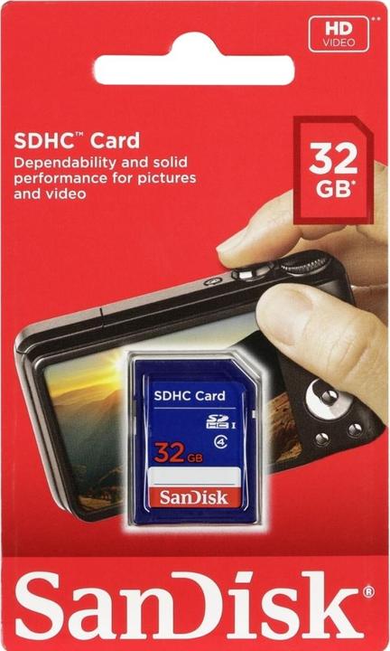 Actual product image SanDisk Standard Memory Card (32 GB, SD, SDHC, U1, UHS-I)