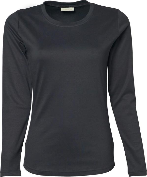 Actual product image Tee Jays Interlock longsleeve T-shirt round neck long sleeve (L)