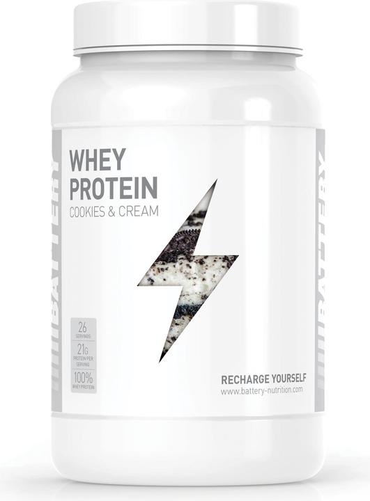 Produktbild Battery Nutrition Whey Protein (Cookies & Cream, 1 Stk., 800 g)