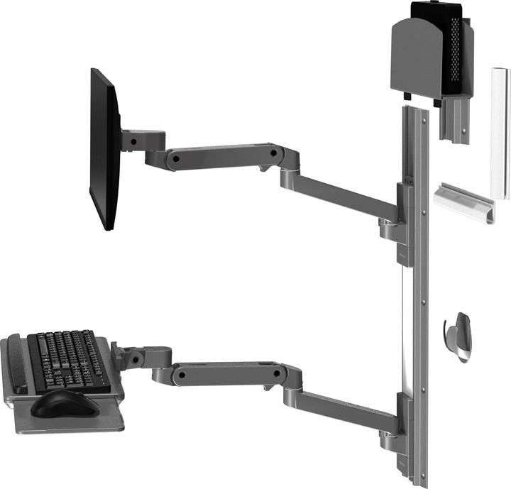 Actual product image Ergotron LX PRO ARM WALL MOUNT SYSTEM darkgrey (Wall, 34")