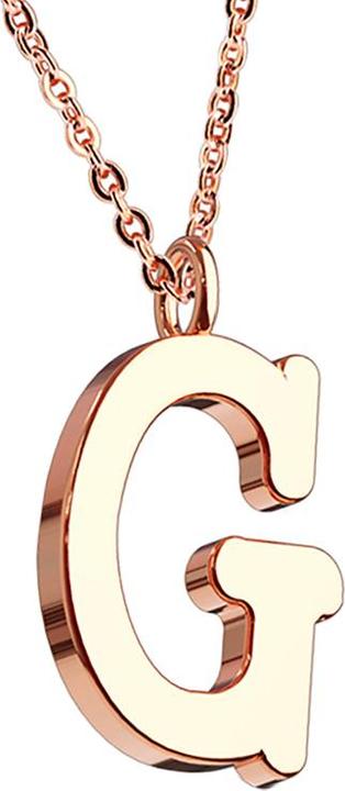 Star Piercing Kette rosegold Anhänger Buchstabe G (Chirurgenstahl 316L, ohne Messing)