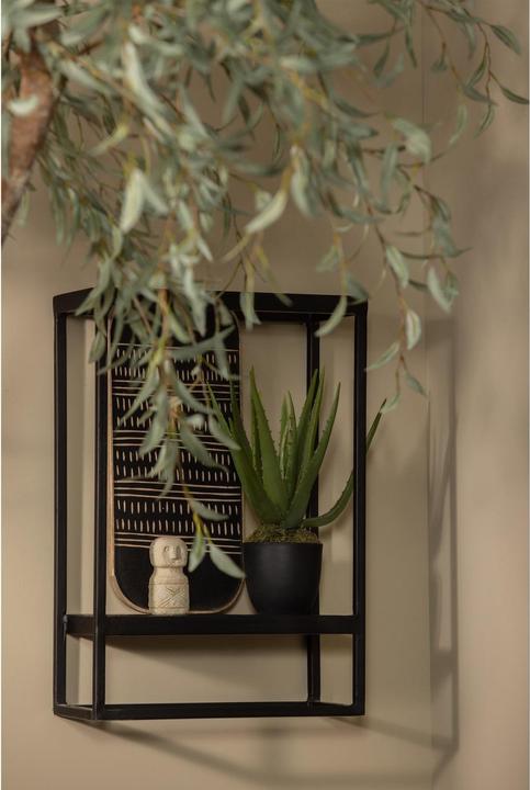 Productafbeelding Woood Wandplank Febe verticaal zwart (40 x 60 x 20 cm)