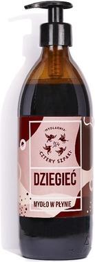 Actual product image Mydlarnia Cztery Szpaki Naturalne mydło w płynie Dziegieć 500ml (Liquid soap, 500 ml)