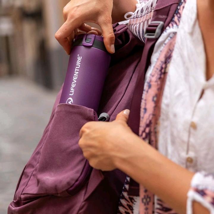 Actual product image Lifeventure Flip-Top Thermal Mug, Purple (0.30 l)