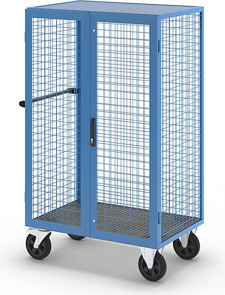 Actual product image eurokraft pro Gas cylinder mesh container, mobile, HxWxD 1800 x 1150 x 740 mm. (115 cm, 180 cm)