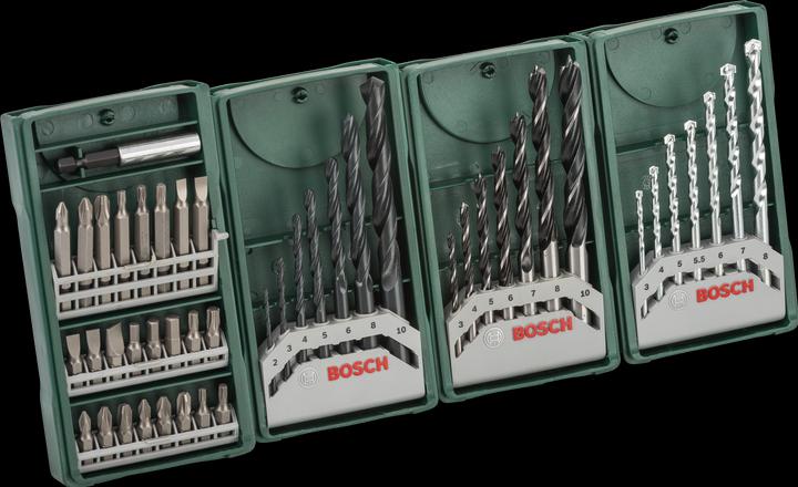 Immagine prodotto Bosch Zubehör Mini-X-Line (Esagonale M5, Croce Phillips PH M2, Presa esagonale TX M20, Esagono incassato TX M25, Esagonale M4, Croce Phillips PH M1, Esagono cavo TX M15, Croce Pozidriv PZ M3, Presa esagonale TX M30, Croce Phillips PH M3, Fessura per vite M8, Croce Pozidriv PZ M2, Esagonale M6, Croce Pozidriv PZ M1)