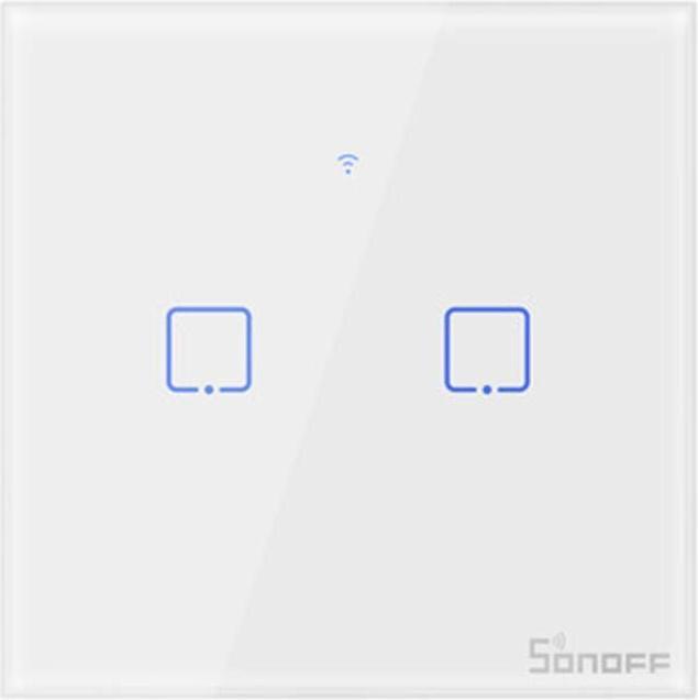 Image du produit Sonoff Smart Switch WiFi + RF 433 T1 EU TX (2 canaux)