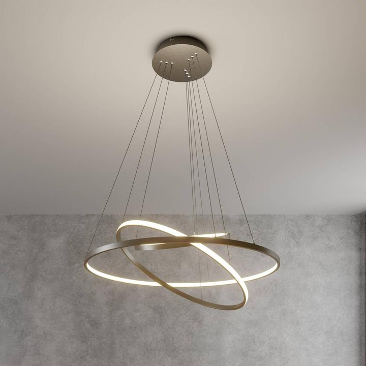 Image du produit Lucande Ezana Lampe à suspendre Nickel (2300 lm)