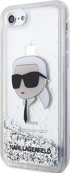Image du produit Karl Lagerfeld KLHCI8LNKHCH iPhone 7/8/ SE 2020/2022 argent/argent hardcase paillettes Karl Head (Apple iPhone 7, Apple iPhone 8, Apple iPhone SE)