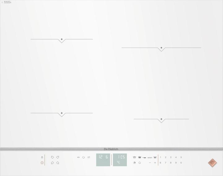Actual product image De Dietrich Induction hob DPI7670W