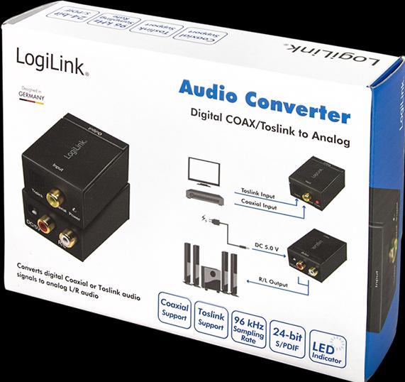 Productafbeelding LogiLink Audio-omzetter (Digitaal -> Analoog)