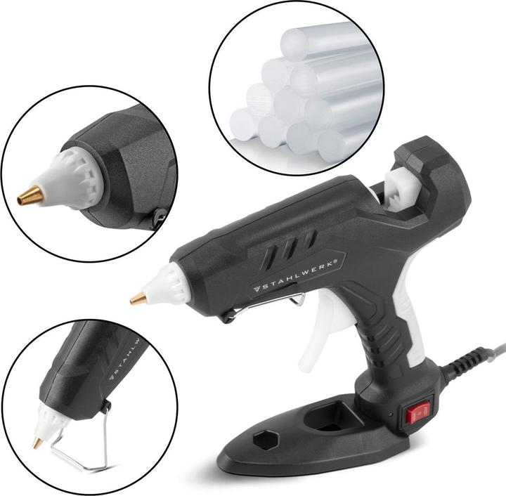 Immagine prodotto Stahlwerk Pistola per colla a caldo HKP-100DT ST con valvola di non ritorno e 100 watt