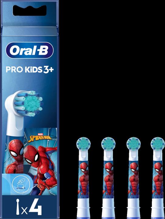 Actual product image Oral-B Attachment brushes Kids Spiderman 4 pcs. (4 x)