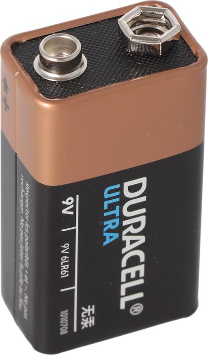 Produktbild Duracell Ultra Power Alkaline 9V Batterien ideal für Rauchmelder, Rauchwarnmelder (9V Block)