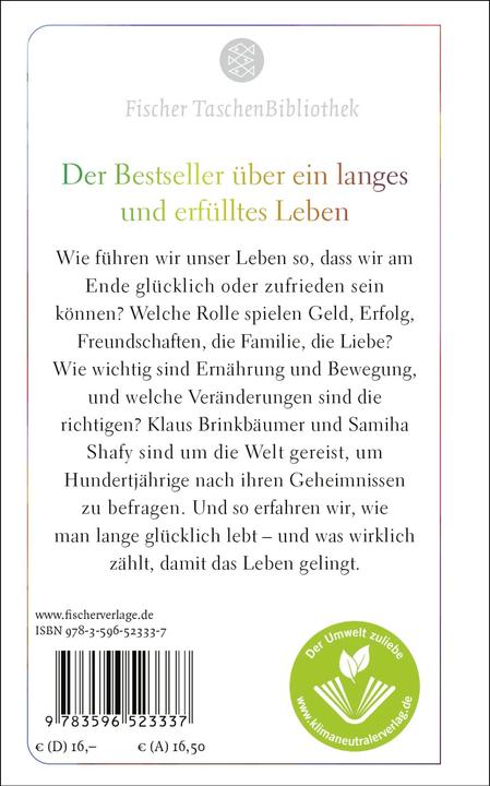 Image du produit Das kluge, lustige, gesunde, ungebremste, glückliche, sehr lange Leben (Allemand, Samiha Shafy, Klaus Brinkbäumer, 2023)