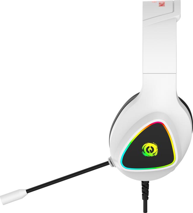 Produktbild Canyon GH-6, Shadder gaming headset, USB / 2x 3.5mm jack, 2m cable, multicolor RGB backlight, white (Kabelgebunden)