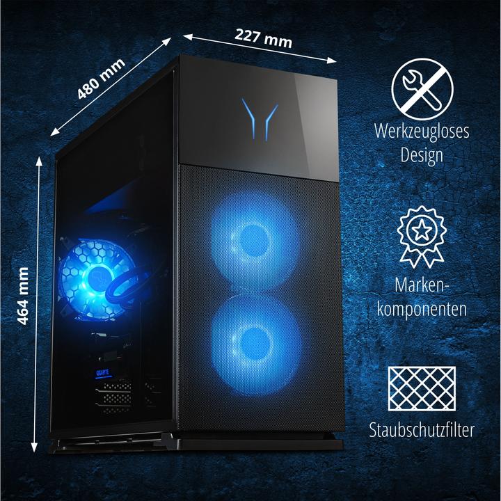 Produktbild Erazer Hunter X30 MD34965 (Intel Core i7-14700F, 32 GB, 1000 GB, GeForce RTX 4070 Ti Super)