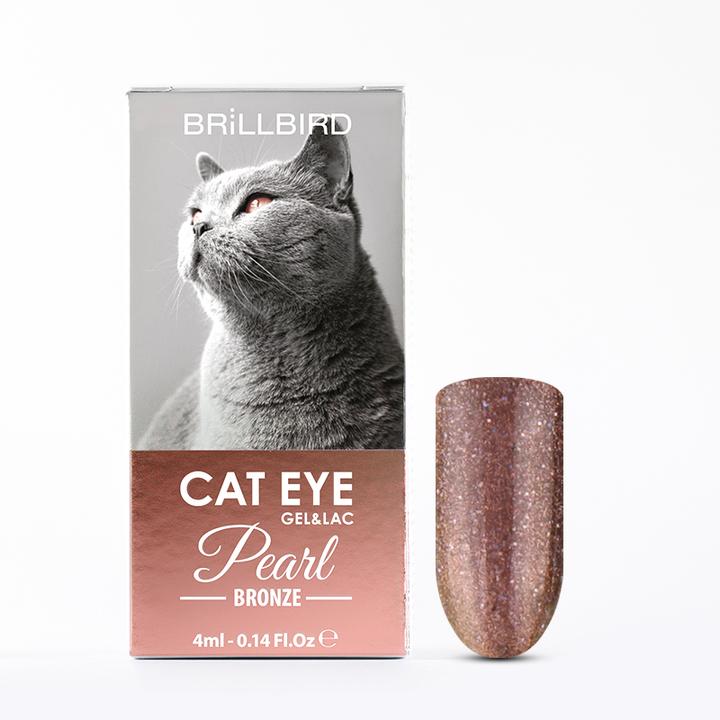Actual product image BrillBird Cat Eye Pearl Bronze 4ml (Gel-Effect Nail Polish)
