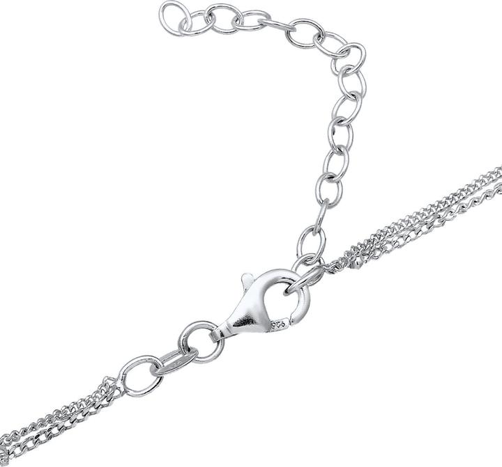 Produktbild Elli Halskette Choker Layer Kristall Kugelkette 925 Silber (925er Sterling Silber, Glaskristall, 36 cm)