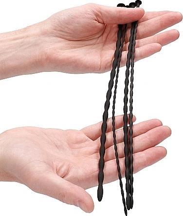 Actual product image Ouch! Silicone Spiral Screw Plug Set - Beginner Urethral Sounding