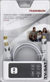 Produktbild Thomson Antennen-Kabel - vergoldet (95 dB, Antennenkabel)