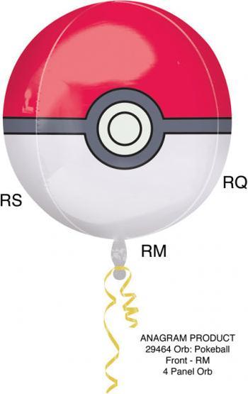 Produktbild Amscan Runder Folienballon Pokemon Pokeball