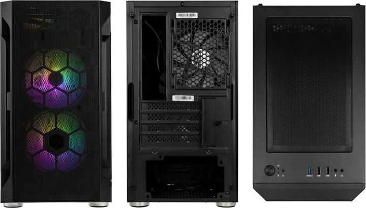 Actual product image Silverstone Fara H1M Pro Micro-ATX Case - Tempered Glass, ARGB (mATX, Mini-ITX, Mini-DTX)