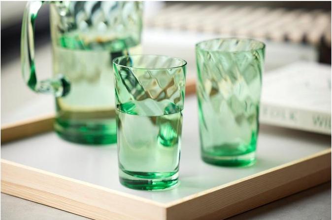 Immagine prodotto Lyngby 40 cl - Vetro - Grøn (4.50 dl, 4 x, Bicchieri da bibita lunghi)