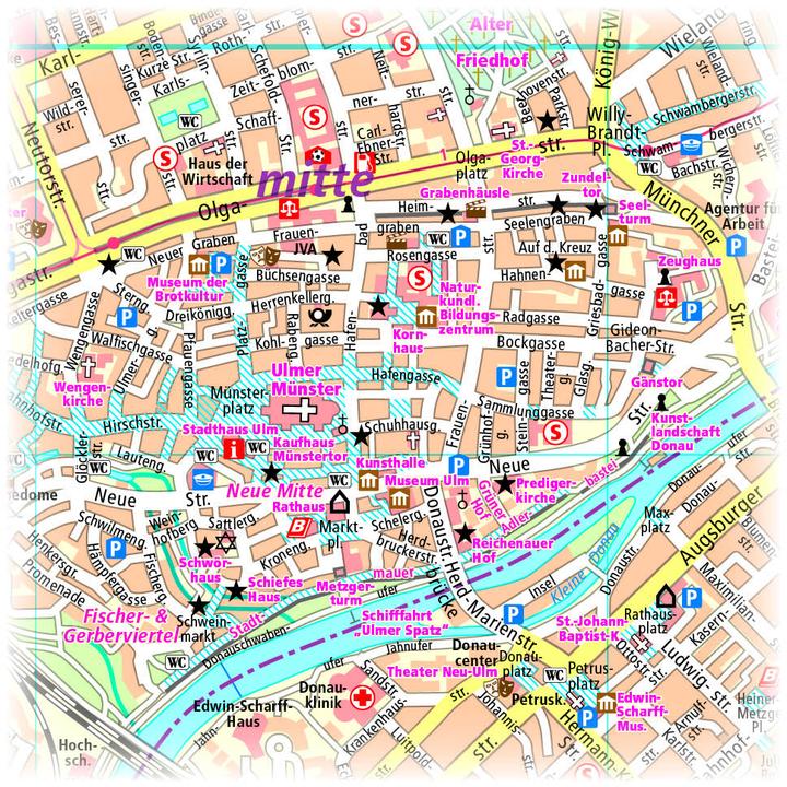 Actual product image PublicPress City Map Ulm