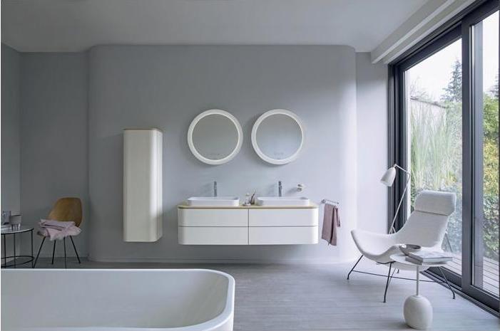 Actual product image Duravit Bathtub HAPPY D.2 PLUS 180x80 freist acrylic cladding white white (170 l, 180 cm, 80 cm)