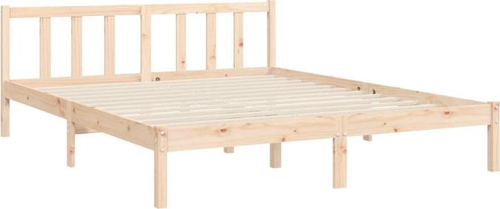 Produktbild VidaXL Massivholzbett mit Kopfteil 160x200 cm (160 x 200 cm)