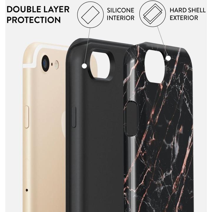 Actual product image Burga Tough Case Apple iPhone 7/8/SE (2020/2022) - Rose Gold Marble (Apple iPhone SE (2nd Gen), Apple iPhone 7, Apple iPhone 8, Apple iPhone SE (3rd Gen))