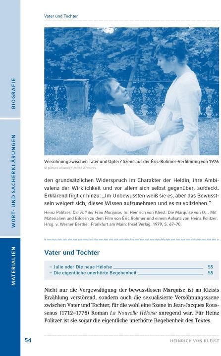 Produktbild Die Marquise von O (Deutsch, Heinrich von Kleist, 2020)